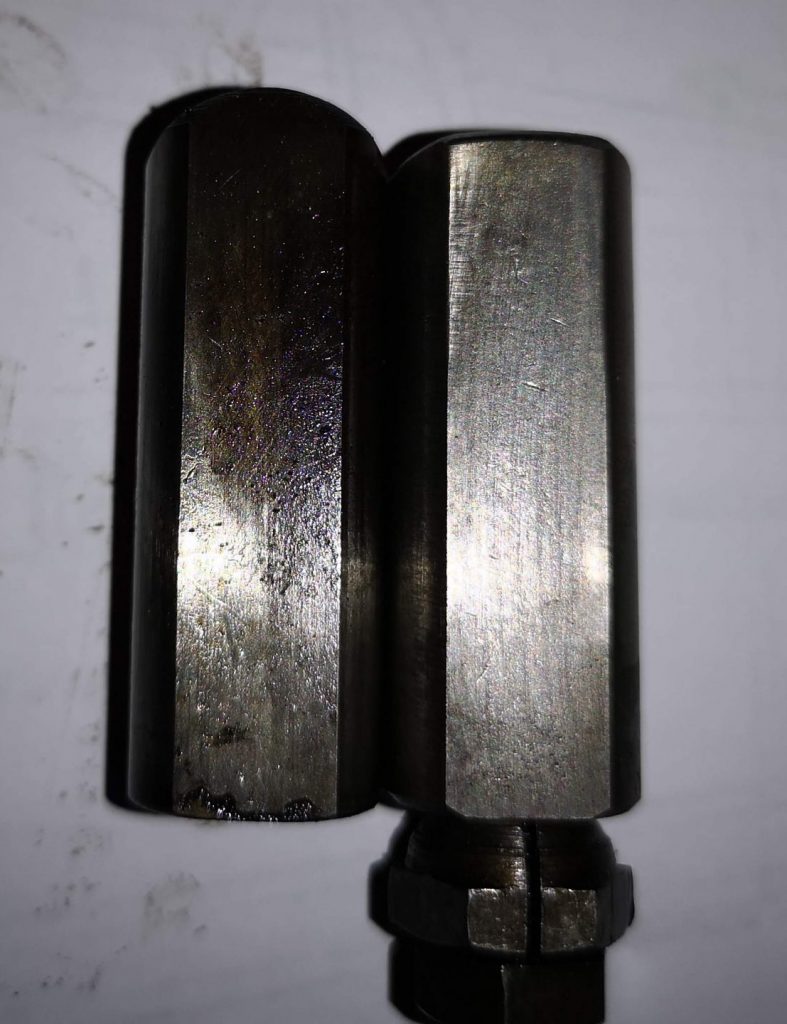 Standard Cam Follower (left) and Modified Cam Follower (right)